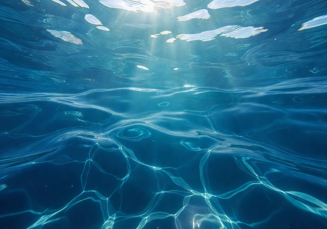 Beautiful deep water textures representing legal transparency and clear ocean currents